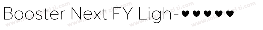 Booster Next FY Ligh字体转换